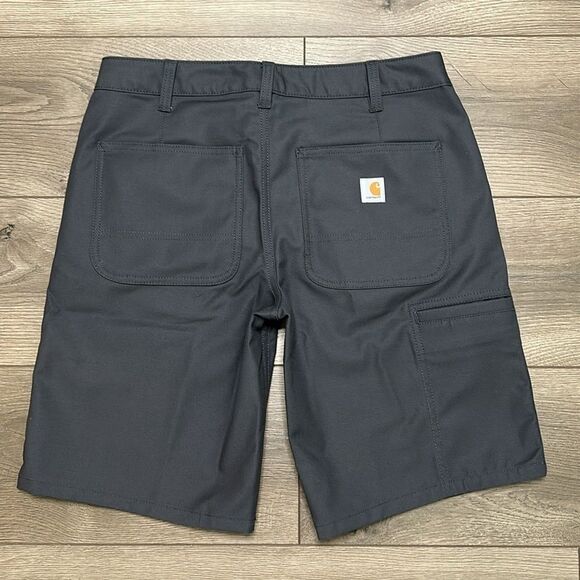 Carhartt Mid Rise‎ Regular Fit Gray Work Casual Shorts Size 8 - Picture 2 of 12